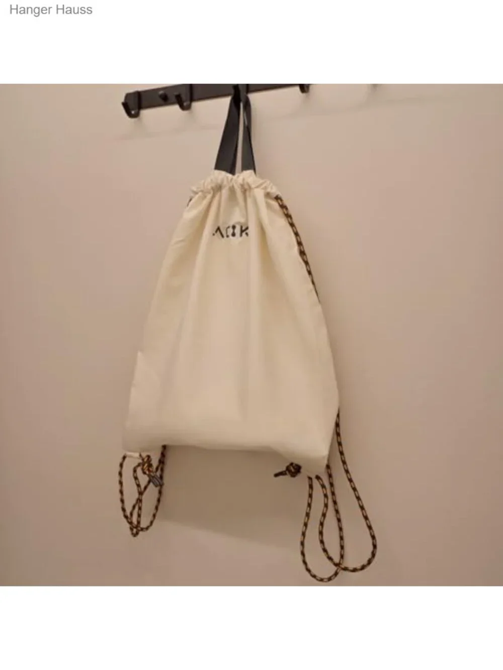 Foldable Canvas Backpack Handbag for Women Large Capacity Casual Drawstring